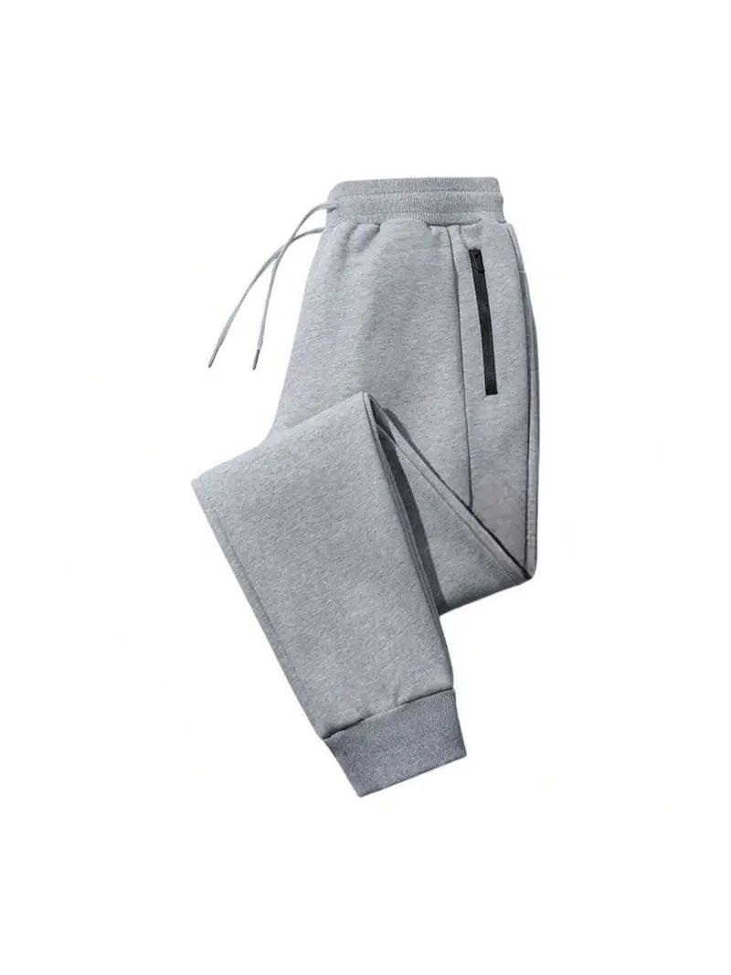 Men’s Jogger Pants – Slim Fit Sweatpants with Zipper (Green, Black, Gray, Dark Gray)