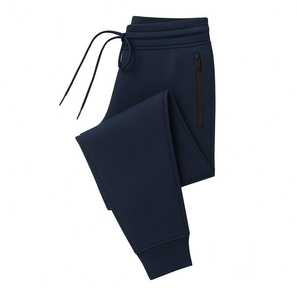 Men’s Jogger Pants – Slim Fit Sweatpants with Zipper (Green, Navy, Gray, Dark Gray)