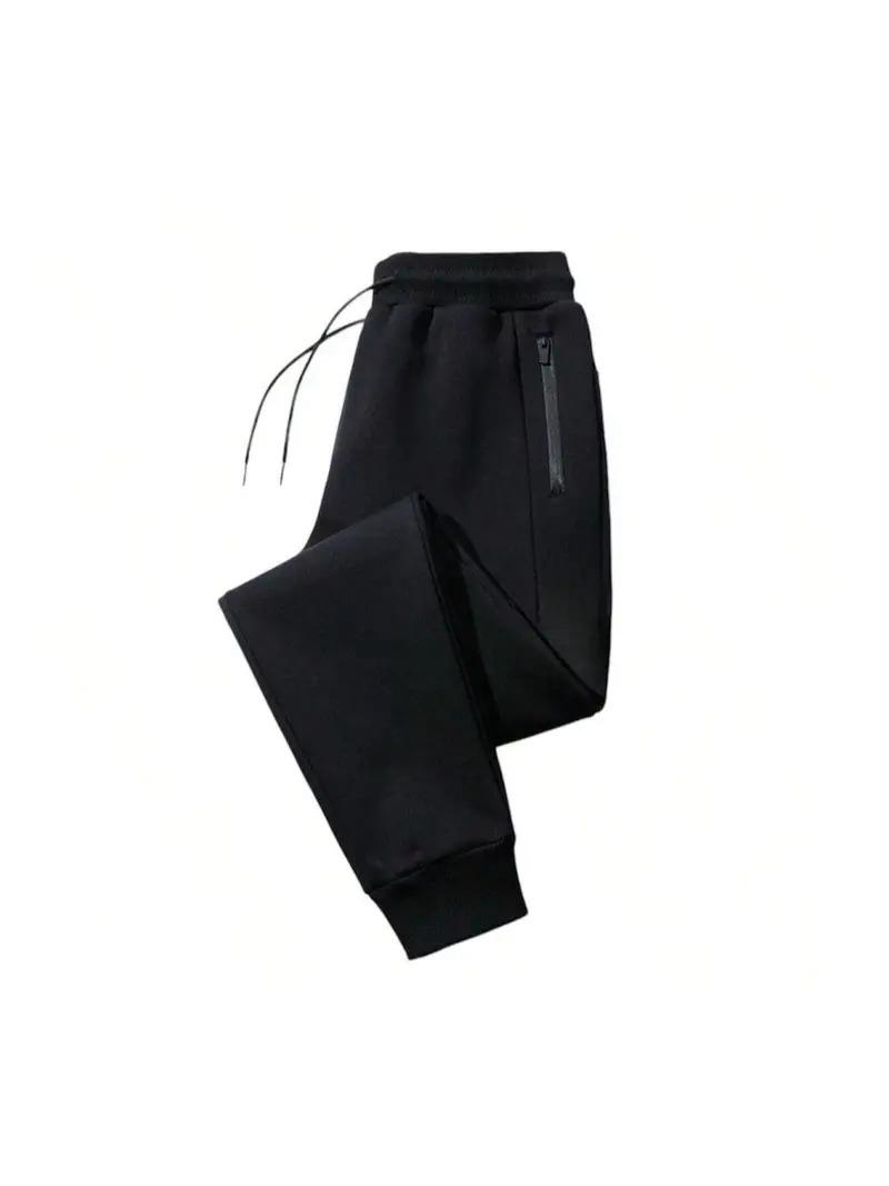 Men’s Jogger Pants – Slim Fit Sweatpants with Zipper (Black, Navy, Gray, Dark Gray)
