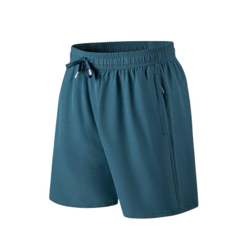Men’s Quick-Dry Athletic Shorts with Pockets – 5-Pack Set (White, Teal, Dark Teal, Gray, Black)