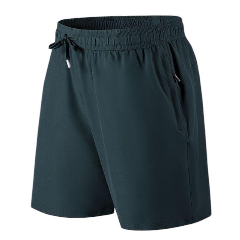 Men’s Quick-Dry Athletic Shorts with Pockets – 5-Pack Set (White, Teal, Dark Teal, Gray, Black)