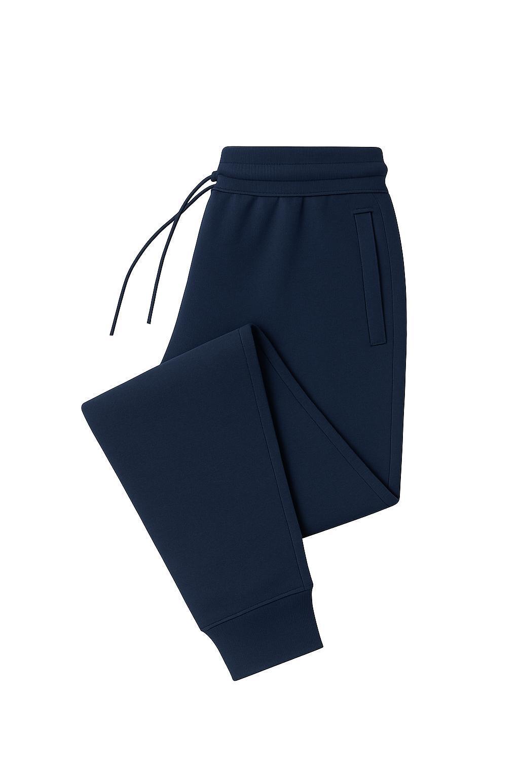 Men’s Jogger Sweatpants – Slim Fit Fleece Pants with Drawstring Waist & Pockets 3-Pack (Charcoal, Green, Navy)